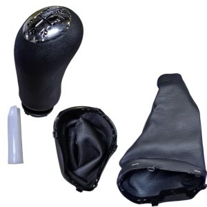 POMO PERILLA CON FUNDA PALANCA CAMBIOS RENAULT LOGAN SANDERO STEPWAY(MODELOS 2016 EN ADELANTE) TAPA CROMADA
